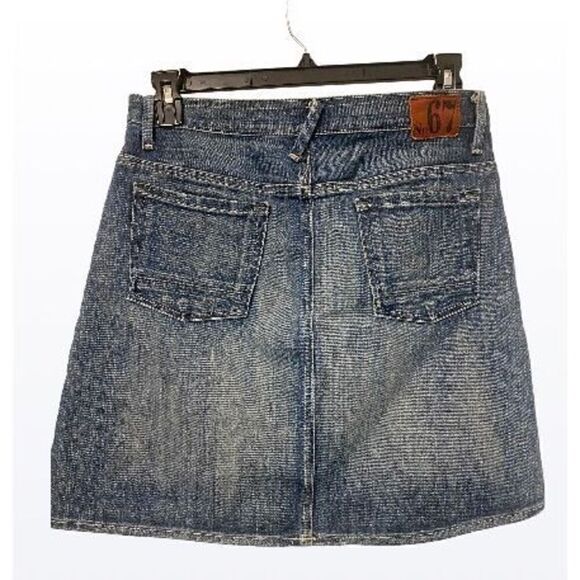 Ralph Lauren Polo Number 67 Denim Mini Skirt Size 8 Classic - Picture 2 of 9